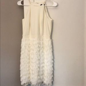 White fringe dress